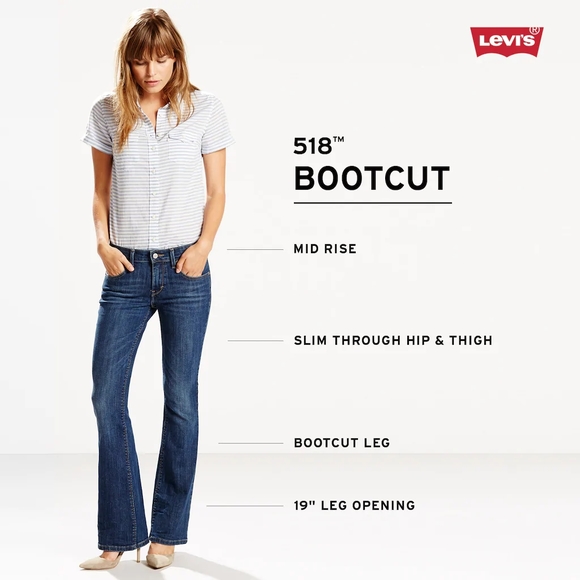 levi's womens 518 superlow bootcut jean